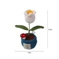 thumbnail image 3 of Teissuly Unique Knitted Decorative Potted Plants, Car Decoration, Crocheted Plants And Potted Plants Artificial Knitted Home Decoration Office Artificial Desk Plants Teissuly WER202311273603, 3 of 7