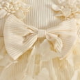 thumbnail image 6 of Staki Preemie Newborn Baby Girl Lace Romper Infant Fall Winter Flower Tulle Dress Party Gifts Newborn Photography Outfits 0-18M,0-3 Months, 6 of 7