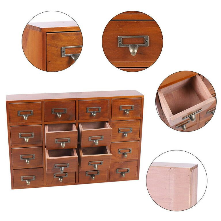 Vintage Apothecary Cabinet w/ 9 Drawers
