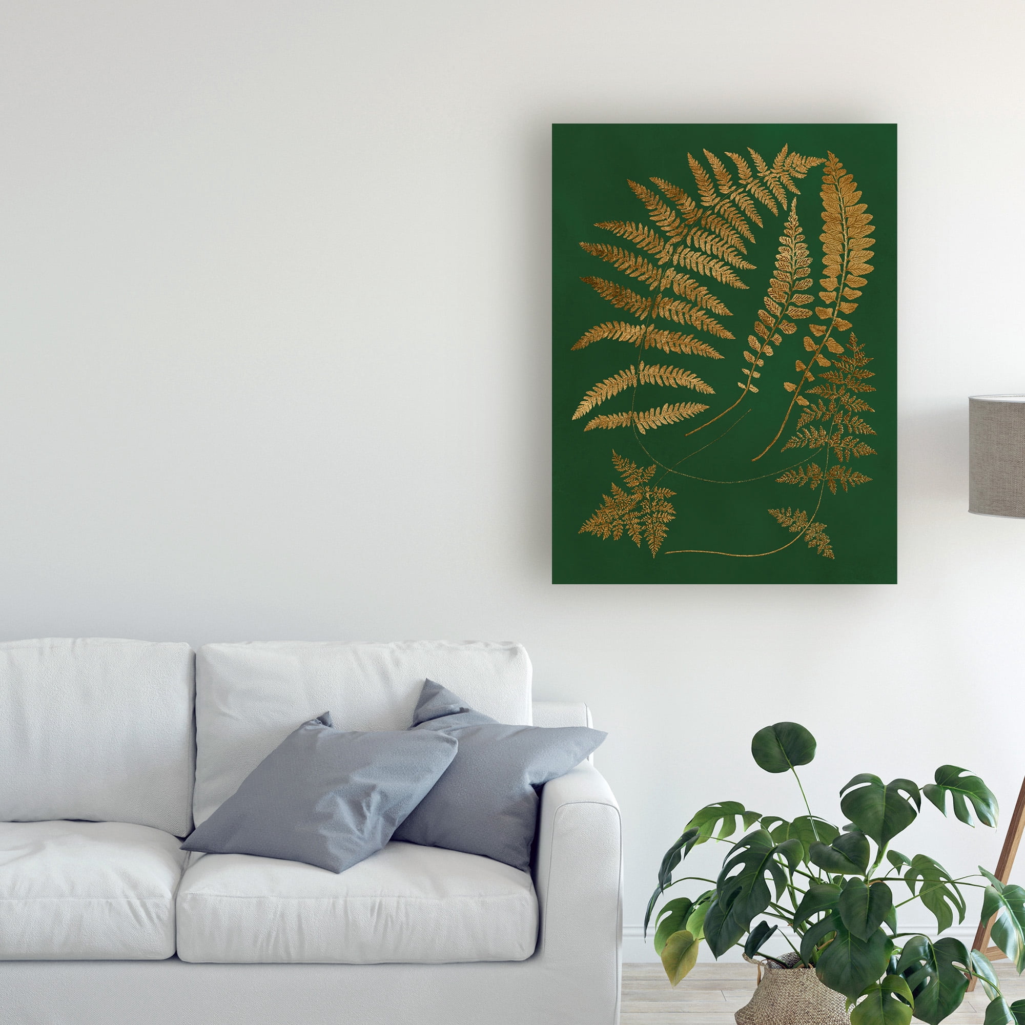Trademark Fine Art 'Gilded Ferns III' Canvas Art by Vision Studio