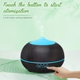 thumbnail image 4 of Humidificador difusor de aceite para el hogar: difusor de aromaterapia de 400 ml para dormitorio - Vaporizador eléctrico con luz LED (negro), 4 of 5