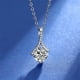 thumbnail image 5 of Elegante collar colgante de plata para mujer, cadena de 45 cm incluida, regalo de bisutería para novias, collar brillante resistente al deslustre para eventos nocturnos, cierre ajustable, 10 g, 5 of 6