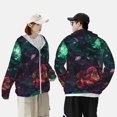 thumbnail image 4 of Vsdgher Sweat à Capuche Imprimé Illet Rouge et Vert pour Hommes et Femmes, Manches Longues Protection Solaire Pêche pour Course Natation-3TG, 4 of 7