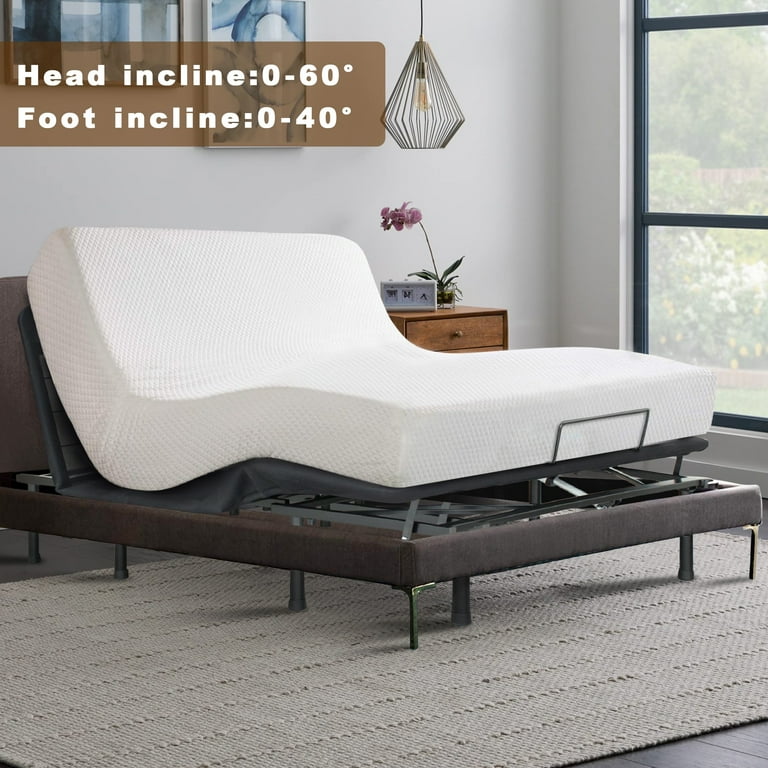 Power adjustable bed base and mattress white noise mattress discount