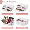 thumbnail image 6 of Sorbus Large Makeup Organizer - Stackable Jewelry & Makeup Organizer For Vanity, Bathroom Storage, Dresser - 12 Drawers Cosmetic Beauty Organizers and Storage with Lipstick, Makeup Brush Holder, 6 of 7
