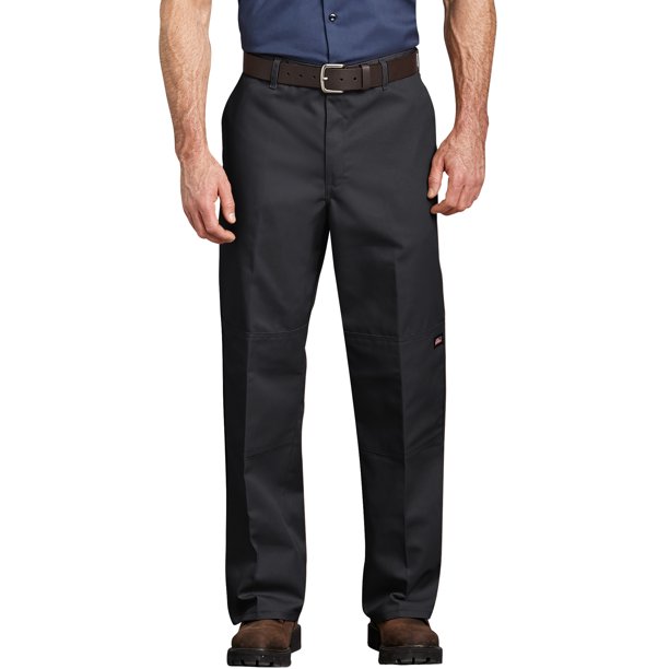 flex regular fit straight leg double knee work pants