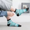 thumbnail image 2 of Naloa Teal Turquoise Wood Ankle Socks for Women Non Slip Socks No Show Socks Classic Low Cut Casual Socks Casual Socks, 2 of 7