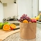 thumbnail image 4 of Bolsa de papel kraft lavable, gruesa, impermeable, para macetas de suculentas, plantas verdes, funda decorativa con forro de malla para plantas de interior, contenedor de almacenamiento multiusos., 4 of 5