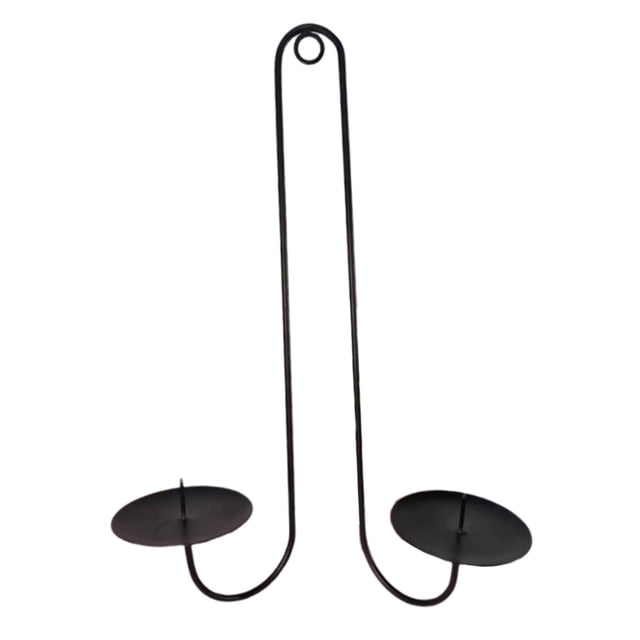 Candelabro de pared para colgar velas, decoración de pared para comedor Con círculo