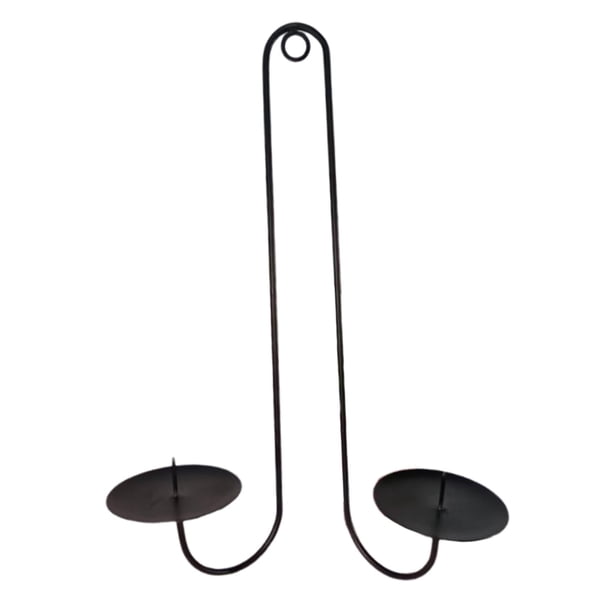Candelabro de pared decorativo de metal con forma de pilar para velas, soporte decorativo para velas de pared Con círculo