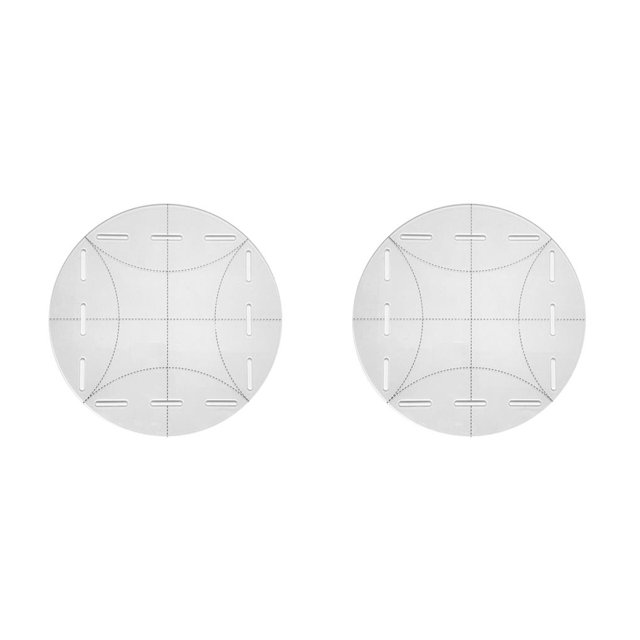 Cateissary Acrylic Round Template Cutting Multifunctional Curve Quilting Clear Ruler METRO 2Conjunto