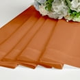 thumbnail image 6 of OVZME Orange Sheer Curtains 84 inch Length 2 Panels Set, Semi Transparent Voile Sheer Window Drapes for Bedroom Living Room dining Wedding Party Backdrop, Each 42W x 84L inch, 6 of 8