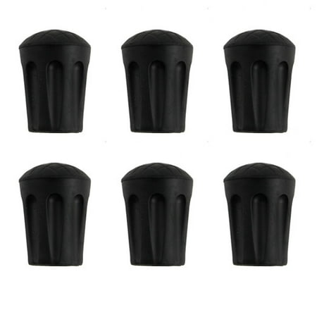 6PCS- Trekking Pole Tip Protectors All Standard Hiking Replacement Walking