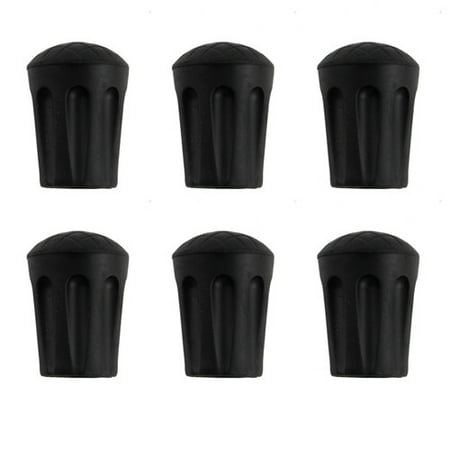 6PCS- Trekking Pole Tip Protectors All Standard Hiking Replacement Walking (Best Nordic Walking Poles)