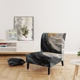 thumbnail image 2 of Designart "Gold and Black Vibrant Spirals" Upholstered Abstract Spirals Accent Chair and Modern & Contemporary Arm Chair - Multiple Color & Pattern, 2 of 7