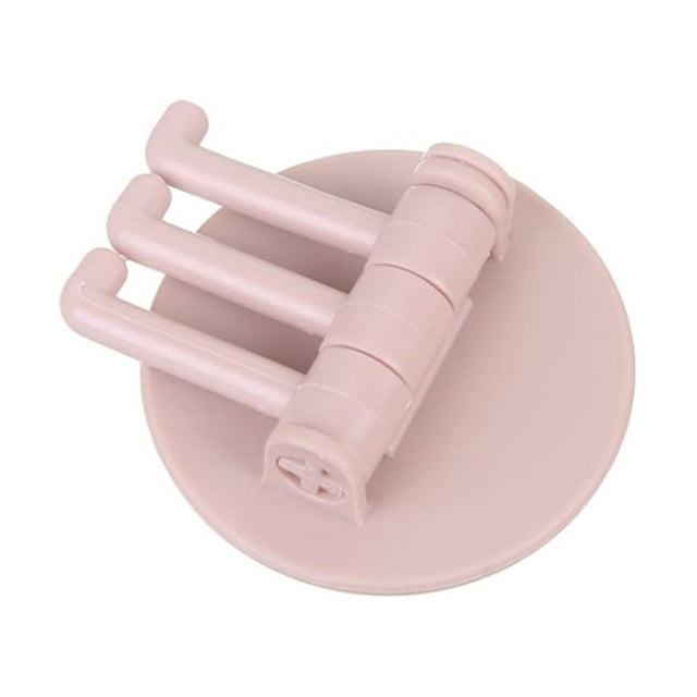 TopLLC Storage Bins 2KG Adhesive Hook Rotatable Strong Bearing Stick Hook Bathroom Wall Rack Tools Storage Bags