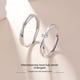 thumbnail image 5 of Anillo de pareja Mobius de plata de ley 925, diseño de nicho para pareja, anillo para hombre, regalo del festival de la diosa, 5 of 6