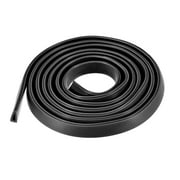 Uxcell Fits 0.52.5mm Edged 1M/3.28Ft Length Trim U Seal Extrusion Silicone Black