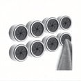 thumbnail image 3 of 1/3/8pcs Kitchen Towel Holder, Self Adhesive Wall Dish Towel Hook, Round Wall Mount Towel Holder For Bathroom, Kitchen And Home, Wall, Cabinet, Garage, No Drilling Required, 3 of 5