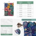 thumbnail image 6 of Colorful Abstract Floral Balloon Curtains 63 Inch Length for Living Room/Bedroom, Farmhouse Vintage Flowers Boho Rod Pocket Privacy Door Curtains Decorative Tie Up Shade for Window 52"x63", 6 of 8