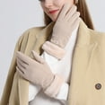 thumbnail image 2 of Winter Gloves Women's Warm Touching Screen Riding Thickened Hair Mouth Gloves, 2 of 6