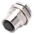 thumbnail image 3 of Jack Socket Panel Mounted Hole F1 Solder Wire Metal Connector 12 Pin Waterproof IP67 M12‑F1‑S12, 3 of 7