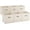 1 beige, variant on Fabric Storage Bins Cubes Baskets Containers with Dual Plastic Handles for Home Closet Bedroom Drawers Organizers, Flodable, Set of 6 (Grey1)