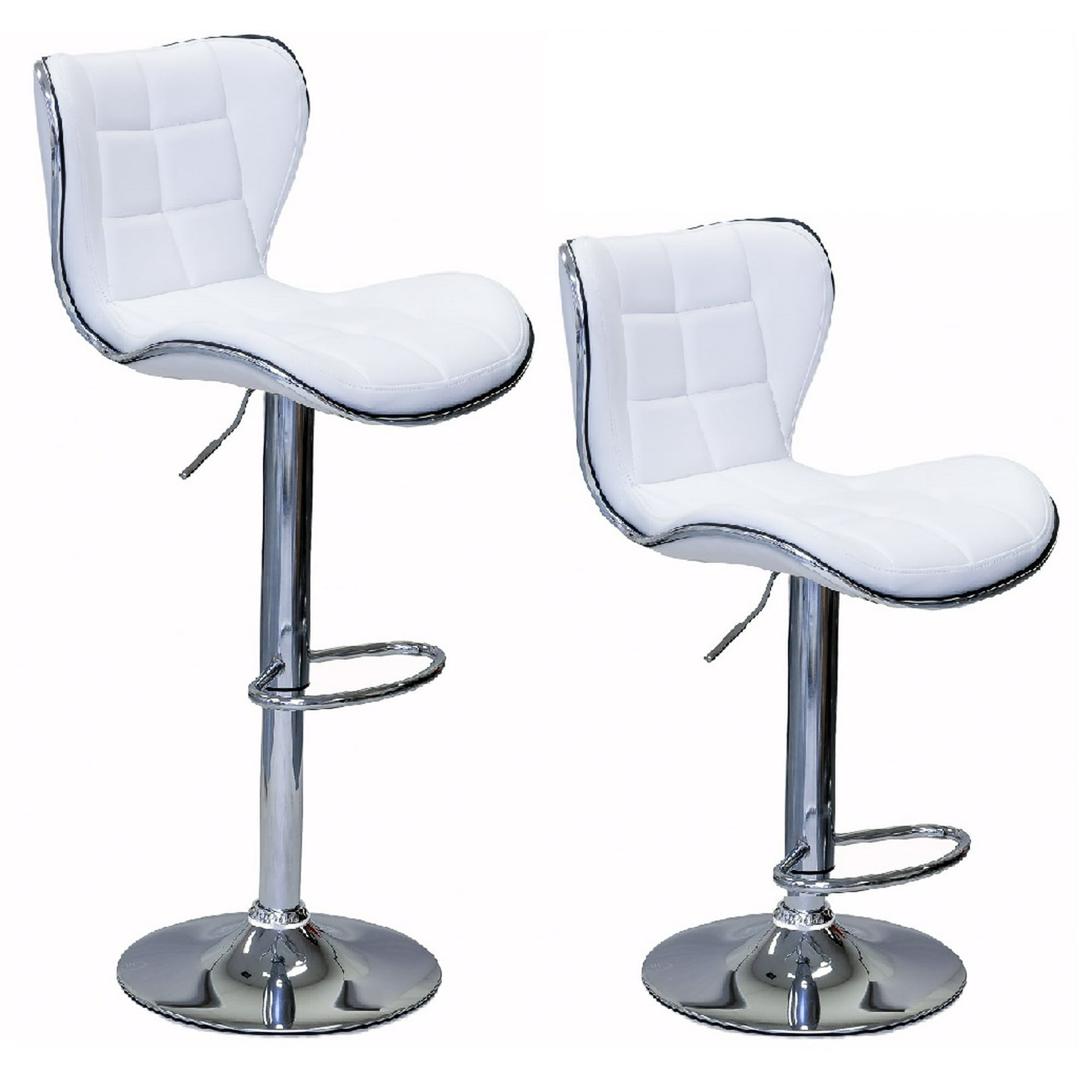 Viscologic Series Duke Height Adjustable Swivel 24 To 33 Inch Bar Stool Set Of 2 Stools Walmart Canada