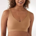 thumbnail image 2 of Women's Seamless V-Neck Bralette - Comfortable Wire-Free Sleep & Lounge Bra, 2 of 7