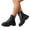 Black, variant on New Women's Non Slip Slippers, Halloween Ghost Print Warm Fleece Lined Closed Toe Slides with Cushion Sole, House Slides for Bathroom Indoor Outdoor Beach