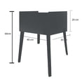 thumbnail image 3 of Cajonera Recamara Patas buro mesa MDF Moderna Lila, 3 of 3
