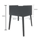 thumbnail image 3 of Cajonera Recamara Patas buro mesa MDF Moderna Blanco, 3 of 3