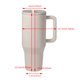 thumbnail image 2 of Taza termal del agua de la paja del acero inoxidable de la botella aislada 32/40oz para los deportes del coche, 2 of 8