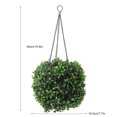 thumbnail image 4 of Solar LED Rattan Ball Lights Hanging Simulation Plastic Green Leaves Ball Decorative Lights Home Decor, 4 of 8