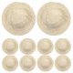 thumbnail image 3 of 10 Uds sombrero de paja en miniatura muñeca sombreros decorativos sombreros en miniatura muñeca sombrero de copa sombreros en miniatura, 3 of 6