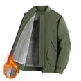 thumbnail image 2 of YLSDY Fashion Men's Flight Varsity Jackets Lightweight Cargo Jackets Casual Trucker Jacket Thick Warm Coat with Pockets Army Green XXXL, 2 of 9