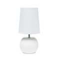 thumbnail image 1 of Simple Designs Studded Texture Ceramic Table Lamp, Blue, 1 of 9
