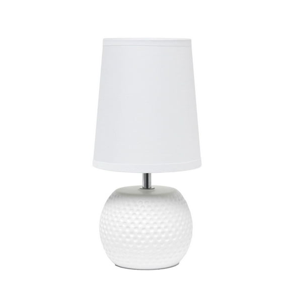 Simple Designs Studded Texture Ceramic Table Lamp, Blue