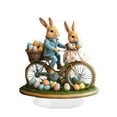 thumbnail image 2 of 2D Wooden Easter Table Decorations With Bunny Egg Designs Standing Sculptures Acrylic Home Art Tabletop Accessories For Dining Table Desk Outdoor Space Festive Joyful Atmosphere, 2 of 3
