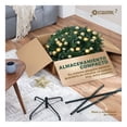 thumbnail image 4 of Árbol de Navidad Verde Tipo Lápiz Plegable 1.80 metros Esquimal + 150 Luces Led + Estrella + 35 Esferas Doradas, 4 of 6