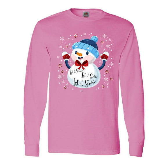 Inktastic Holiday Snowman Long Sleeve T-Shirt
