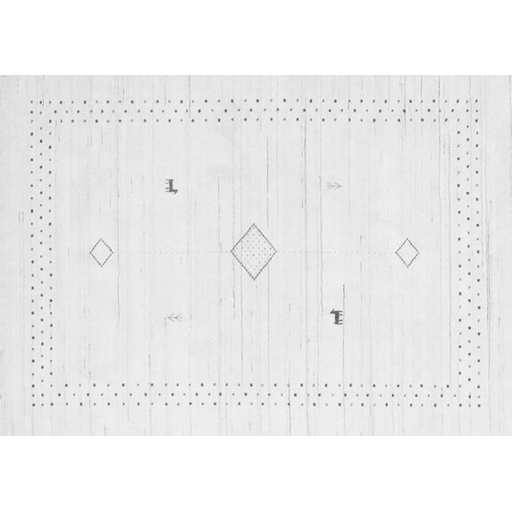 Ahgly Company Indoor Rectangle Solid Gray Modern Area Rugs, 8' x 10'
