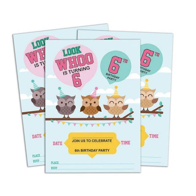 Darling Souvenir Green Birthday Invitation Card Printable Elegant Fill or Write In Blank Party Invites 28 Pcs 5 x 7 Inches