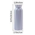 thumbnail image 3 of Honeeladyy Gray Plastic Flower Vase, Modern Decorative Vase, Small Lightweight Leak-proof Grass Vases for Kitchen, Bedroom, Office, Living Room, Bathroom, Shelf Centerpiece Table Decorations (8 in), 3 of 6