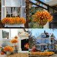 thumbnail image 7 of Scidweet Artificial Fall Plants Flowers for Outdoor, 20 Bundles Autumn Fake Flowers Faux Lavender Fall Decoration for Home Garden, Orange, 7 of 7