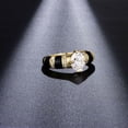 thumbnail image 3 of Exquisite 1.5 Carat Lab Created Moissanite Rings for Women Oval Cut D Color VVS1 925 Sterling Silver Diamond Engagement Rings Ideal Choice for Couple Parties Date Travel, 3 of 7