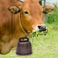 thumbnail image 1 of Retro Style Grazing Bell Calling Loud Premium Cowbell Wind Chime Small Ornament Red Bronze Color, 1 of 8
