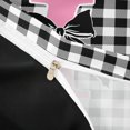 thumbnail image 4 of Catabedysis Pastel Black Alphabet I Duvet Cover Queen,Black Coquette Bowknot Queen Bedding For Girls,Black Reversible,3 Pieces,1 Duvet Cover and 2 Pillowcases, 4 of 6