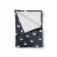 thumbnail image 2 of Swan Soft Flannel Fleece Throw Blanket, Pinkish Waterfowls Swimming on an Abstract Dark Lake with Calm Waves, Cozy Plush for Indoor and Outdoor Use, 50" x 70", Pale Pink Charcoal Grey, by Ambesonne, 2 of 6