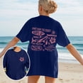 thumbnail image 3 of WILLBEST Women's Tshirts Personalised T Shirts Custom with Face Photos Text In Plus Size Casual Crew Neck Overcut Shoulders Loose Hoodies 4039, 3 of 5